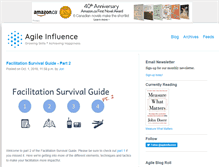 Tablet Screenshot of agileinfluence.com